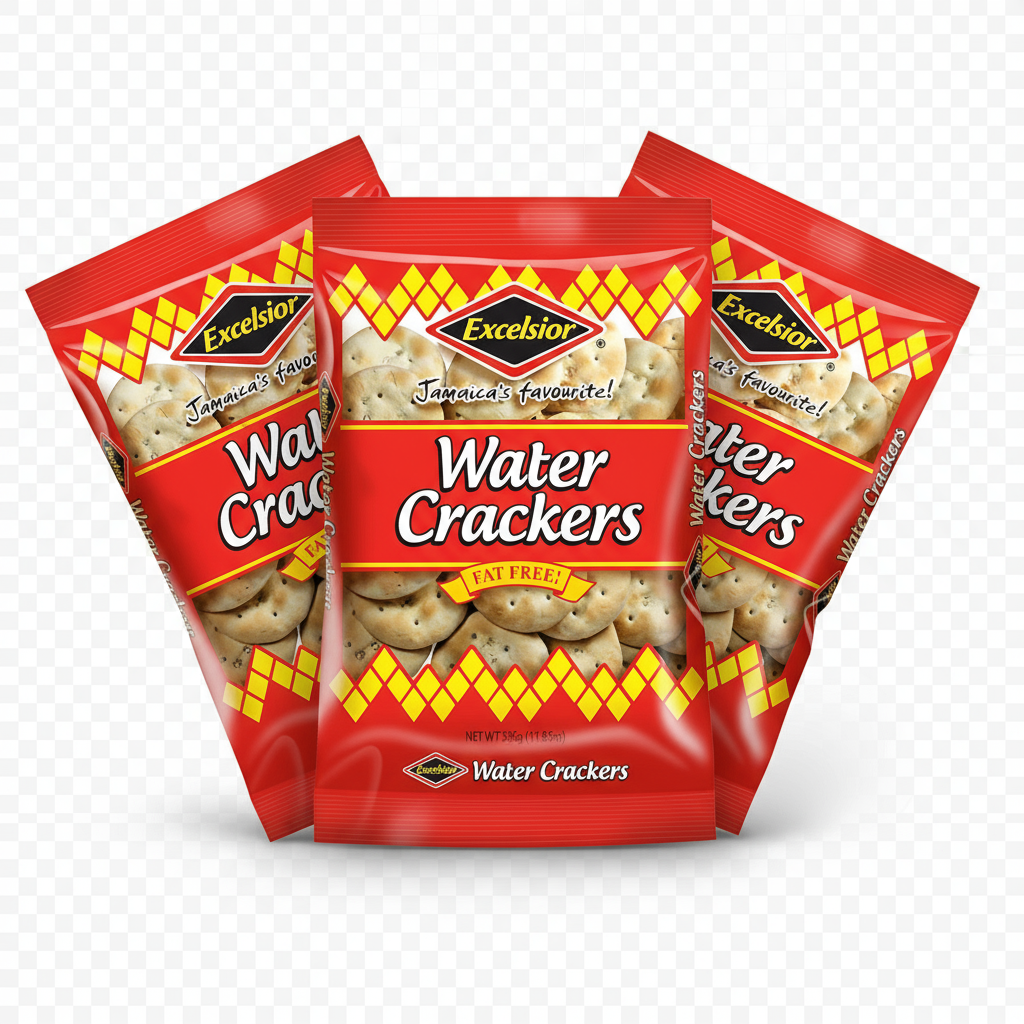 3 Excelsior Water Crackers - No Background