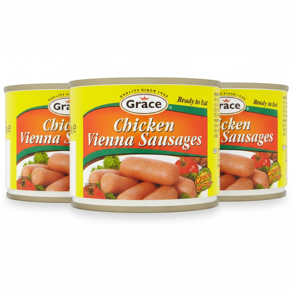 3 Grace Chicken Vienna Sausages Cans