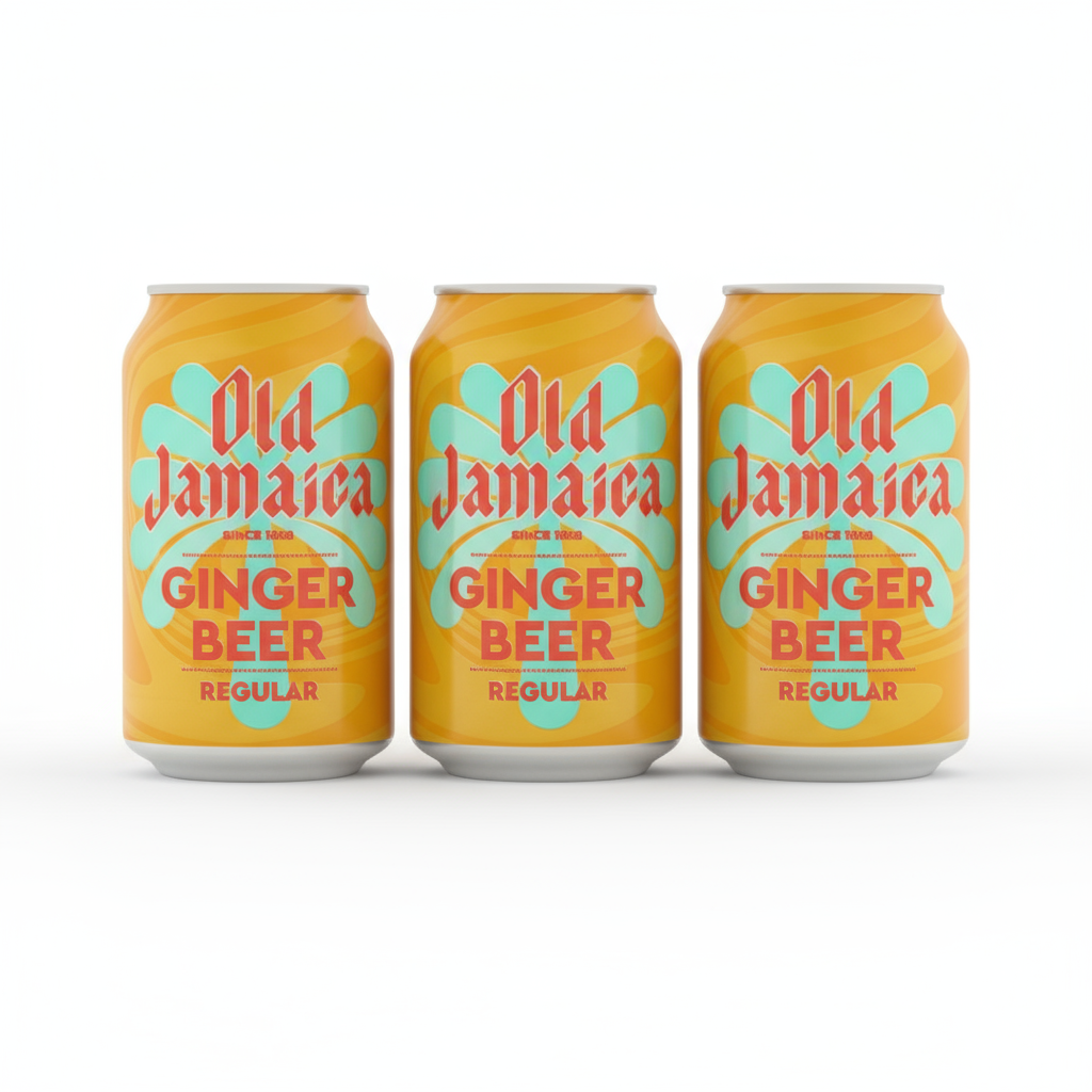 3 Old Jamaica Ginger Beer Cans