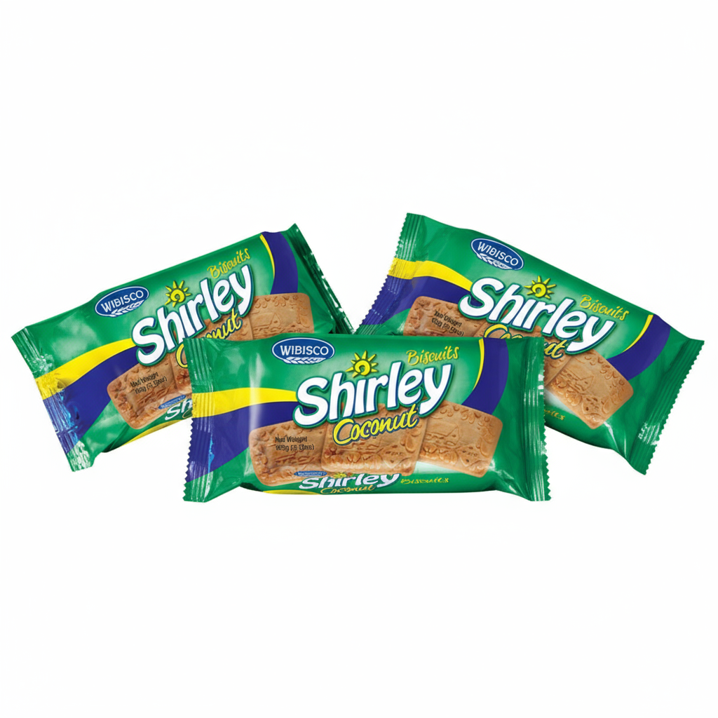 3 Shirley Coconut Biscuits - No Background
