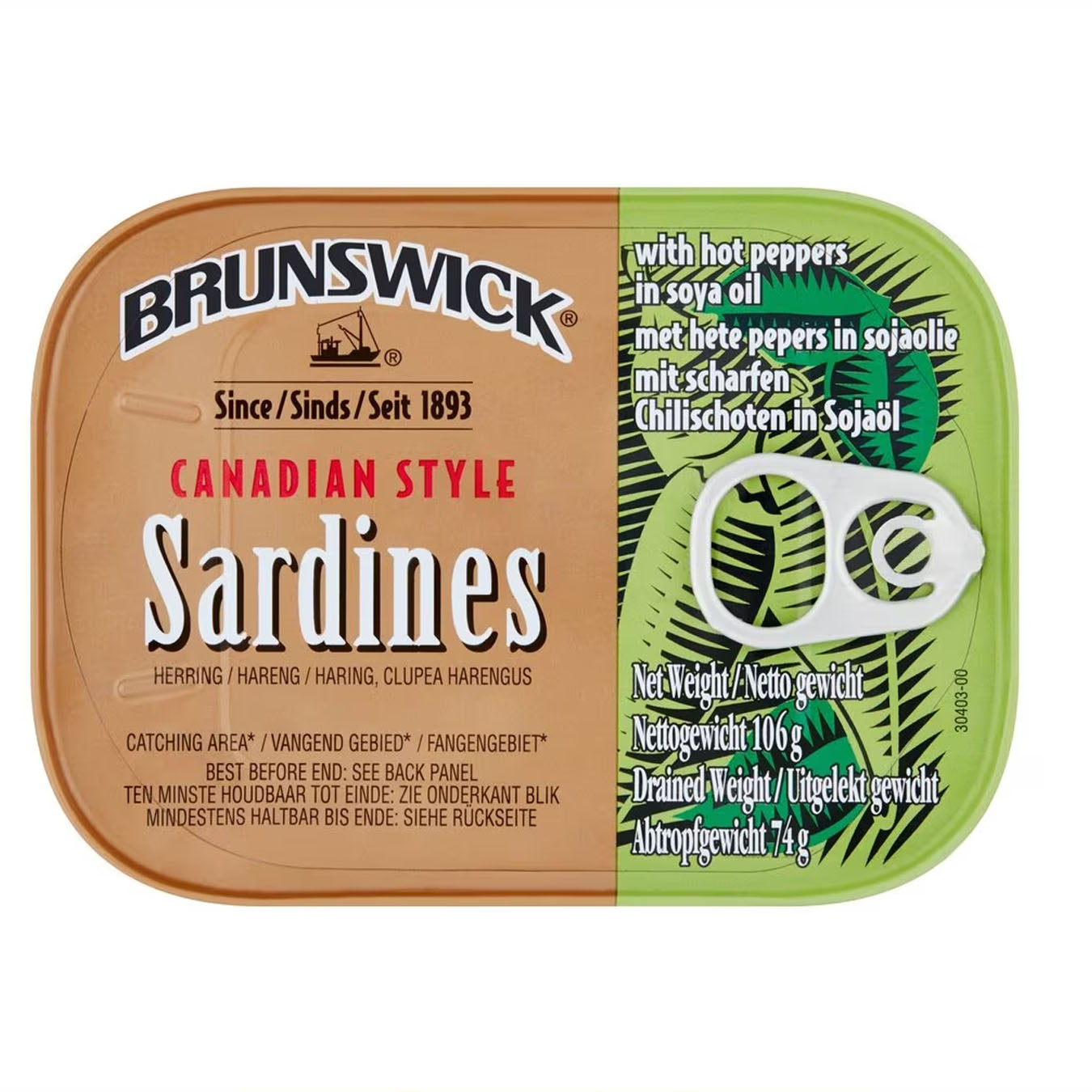 Brunswick Sardines with Hot Peppers