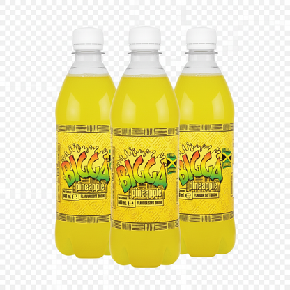 3 Bigga Pineapple Bottles - No Background