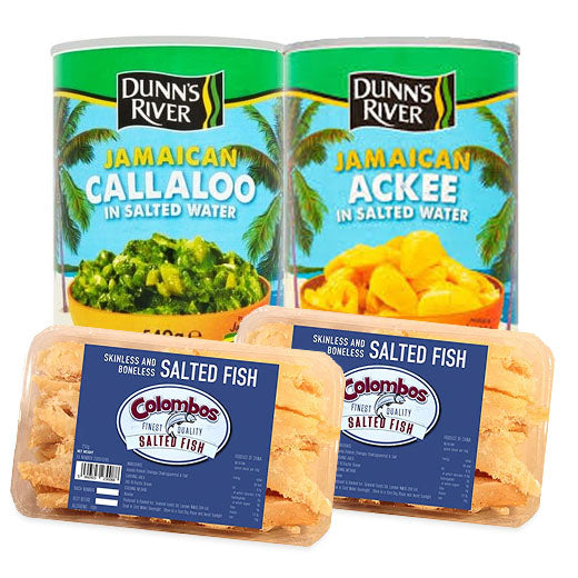 Ackee, Callaloo & Saltfish Bundle – The Caribbean Basket