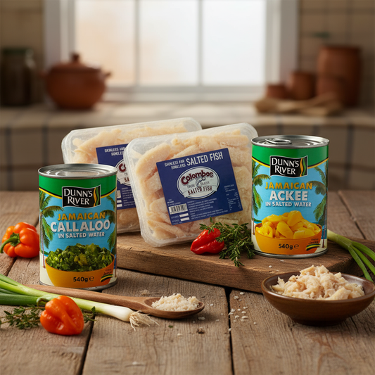 Caribbean Breakfast Bundle - Saltfish, Ackee & Callaloo