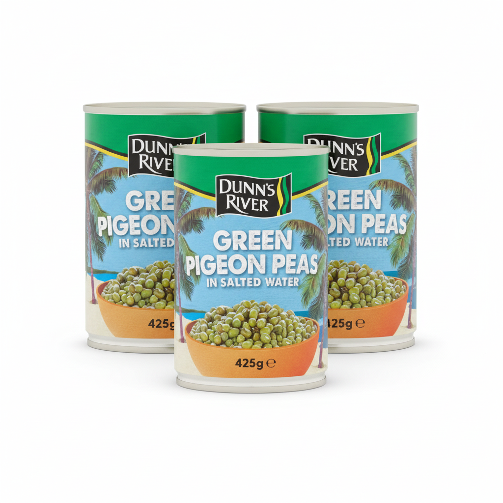 Dunn's River Green Pigeon Peas - 3 Tin Product Photo