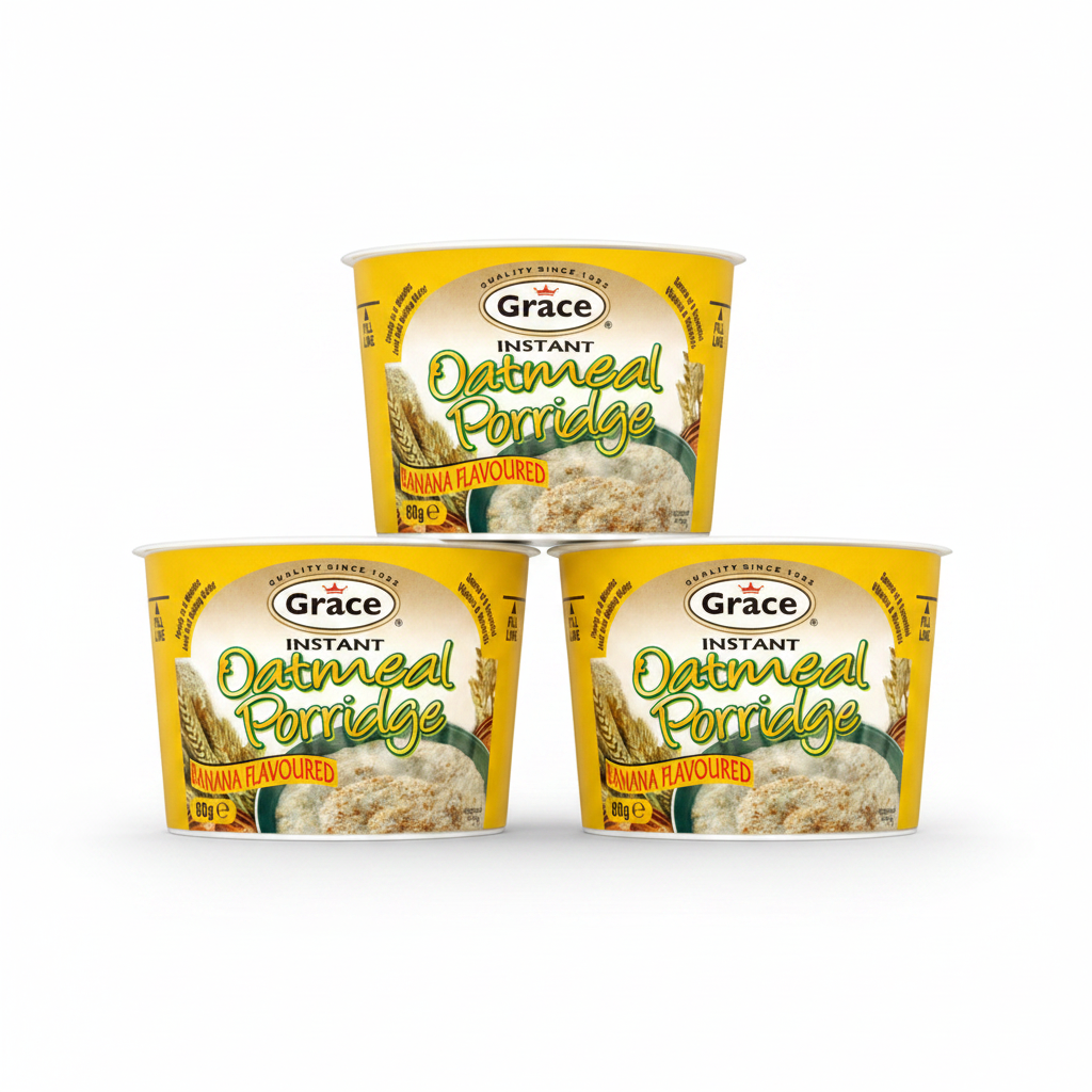 Three Grace Instant Banana Porridge Pots - Square